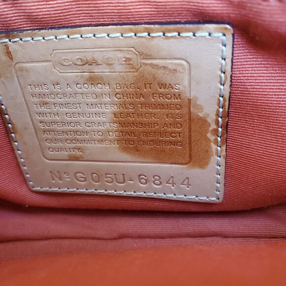 Y2k Coach 6844 Signature Mini Satchel Leather Crossbody Purse - Picture 2 of 8